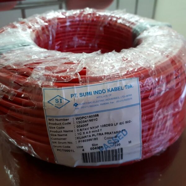 Kabel Reterdant IEC60332-1 NYAF (Red)